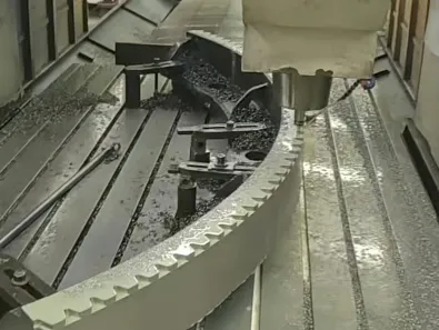 ​Customer-Specified Customization: CNC Gantry Milling of Gear Rings—How Tangshan Yuexin Machinery Steadily Advances Precision Machining